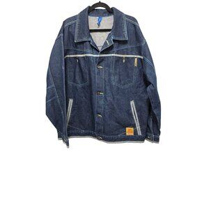Fubu Platinum Fat‎ Albert Denim Jacket Embroidered Cartoon Graphics Size XL